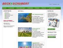 Tablet Screenshot of beckundschubert.de